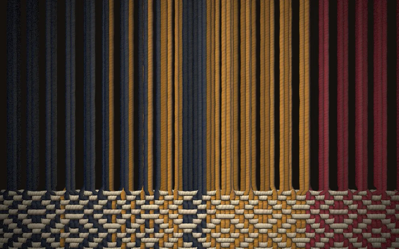 A frame of weaving
